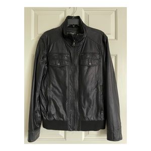 Black Rivet Leather Jacket